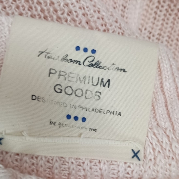 NEW Free People We The Free jamie Linen V-neck Sweater in Starfish Small $168 - Picture 9 of 11